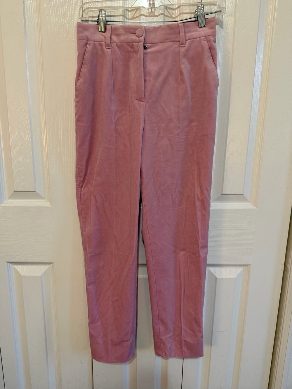 Dolce & Gabbana Straight Leg Trousers Velvet IT 36 US 2